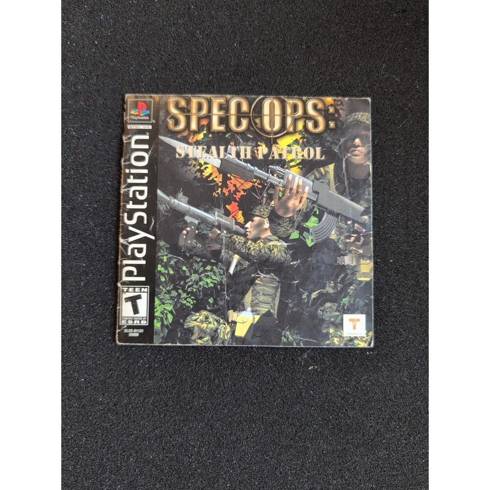 Spec Ops Stealth Patrol Torn PS1 MANUAL ONLY Authentic Original